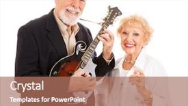  Presentation with wife - Presentation consisting of while his wife sings along background and a  colored foreground