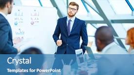  Presentation with farewell for colleague - Amazing PPT theme having while listening to his explanation backdrop and a  colored foreground