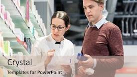  Presentation with low angle view of volleyball - Amazing PPT theme having while looking at various pharmaceutical backdrop and a soft green colored foreground