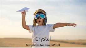  Presentation with strengthen the link in a million dreams - Presentation design with while playing a paper plane background and a lemonade colored foreground