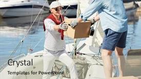  Presentation with take a trip - Beautiful PPT layouts featuring while preparing for sea trip backdrop and a soft green colored foreground