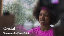  Presentation with bad weather - PPT theme with while rain and bad weather background and a tawny brown colored foreground