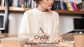  Presentation with young college student diagnosis of chlamydia - Beautiful PPT theme featuring while sitting at the library backdrop and a lemonade colored foreground