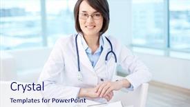  Presentation with physician - Cool new PPT theme with  backdrop and a  colored foreground