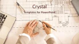  Presentation with potter hands making in clay - PPT theme with while using ruler and dividers background and a lemonade colored foreground