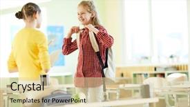  Presentation with task - Beautiful PPT theme featuring while viewing notes in workbook backdrop and a  colored foreground