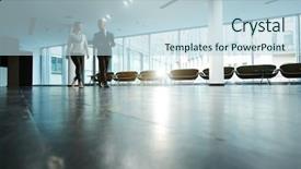  Presentation with motion - Presentation featuring while walking along spacious office background and a lemonade colored foreground