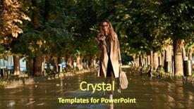  Presentation with arabian woman wearing hijab muslim - Theme having while walking through empty boulevard background and a  colored foreground