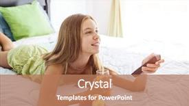  Presentation with orange juice - Presentation theme with while watching tv in hotel background and a coral colored foreground