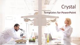  Presentation with coats - Audience pleasing PPT theme consisting of while working in environmental biotechnology backdrop and a sky blue colored foreground