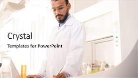  Presentation with environment biotechnology - Slide deck with while working in environmental biotechnology background and a white colored foreground