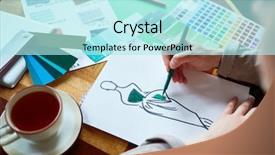  Presentation with tea samples - Presentation theme enhanced with while working in studio cup background and a arctic colored foreground