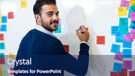  Presentation with smiling kids at summer camp - Cool new theme with while writing on white board backdrop and a navy blue colored foreground