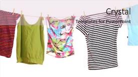  Presentation with hanging rope pictures white - Theme featuring whimsical - clothes hanging isolated on white background and a lemonade colored foreground