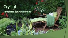  Presentation with lounge - Slides consisting of whimsical - comfortable lounge chair background and a wine colored foreground