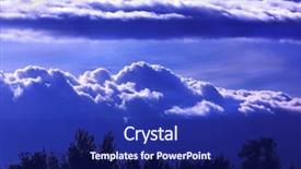  Presentation with dreams - Beautiful presentation design featuring whimsical - pipe dreams backdrop and a navy blue colored foreground