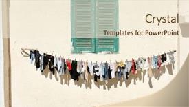  Presentation with socks - Slides featuring whimsical - socks background and a cream colored foreground