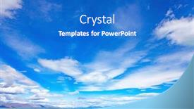  Presentation with road yellow - Presentation having whimsical-clouds-over-the-lake background and a teal colored foreground