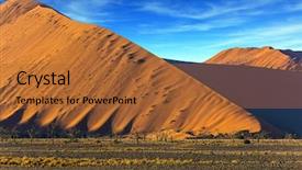  Presentation with sand dunes - Audience pleasing presentation theme consisting of whimsical forms of sand dunes backdrop and a  colored foreground