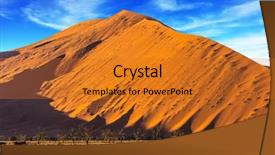  Presentation with sand dunes - Theme consisting of whimsical forms of sand dunes background and a  colored foreground