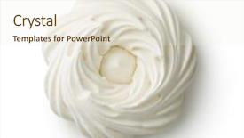  Presentation with sweet - Audience pleasing slide deck consisting of creme - sweet white meringue isolated backdrop and a cream colored foreground