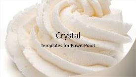  Presentation with cream - Slides featuring whipped cream swirl isolated background and a lemonade colored foreground