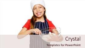  Presentation with cooking chef - Presentation with whisk for baking and cooking background and a lemonade colored foreground