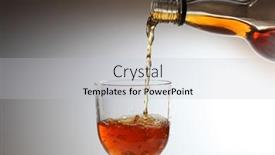  Presentation with alcohol - PPT layouts enhanced with whiskey-alcohol-being-poured background and a light gray colored foreground