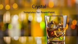  Presentation with whiskey - Presentation having whiskey drink on bar counter background and a gold colored foreground