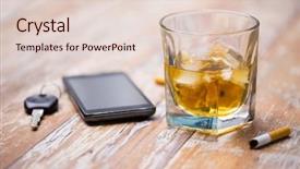  Presentation with alcohol abuse - Cool new theme with whiskey glass and car key backdrop and a lemonade colored foreground