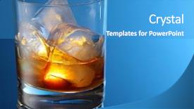  Presentation with whiskey - Colorful PPT layouts enhanced with whiskey-glass-on-a-blue backdrop and a teal colored foreground