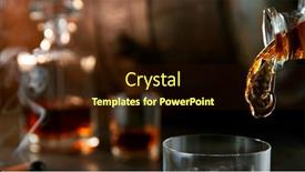  Presentation with freeze - Amazing presentation having whiskey-liquid-falling-into-glass backdrop and a wine colored foreground