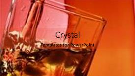  Presentation with whiskey - Slides with whiskey ice pouring whisky - whiskey pour into glass background and a red colored foreground