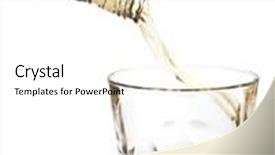  Presentation with whiskey - Amazing slides having whiskey pouring in glass isolated clipping path included backdrop and a white colored foreground