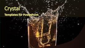  Presentation with whiskey - Beautiful PPT layouts featuring whiskey with splash on black backdrop and a wine colored foreground