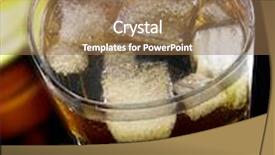  Presentation with whisky - PPT theme enhanced with whisky night cap background and a coral colored foreground