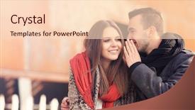  Presentation with autumn - Cool new presentation with whisper - picture of a young couple backdrop and a  colored foreground