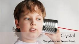  Presentation with play - Beautiful presentation featuring whisper game - happy boy play backdrop and a soft green colored foreground