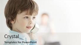  Presentation with play - Slide set with whisper game - two happy boy play background and a lemonade colored foreground