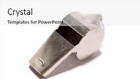 Presentation with whistle - Presentation theme having whistle-isolated-on-white-background background and a white colored foreground