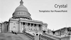  Presentation with capitol - Theme enhanced with white - washington dc united state background and a  colored foreground