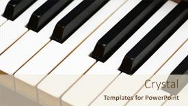  Presentation with piano black white - 