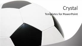  Presentation with black and white checker - Slide set enhanced with white and black pentagon background and a  colored foreground