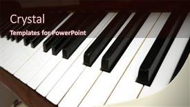  Presentation with piano black white - 