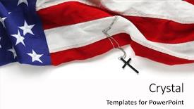  Presentation with veteran - Cool new slides with white and blue american flag backdrop and a sky blue colored foreground