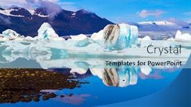  Presentation with ice blue - PPT layouts enhanced with white-and-blue-icebergs background and a light blue colored foreground