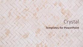  Presentation with wicker - Cool new slide deck with white-and-brown-wooden-pattern backdrop and a lemonade colored foreground