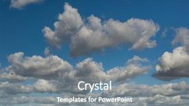  Presentation with storm clouds - Slides having white and grey fluffy clouds background and a gray colored foreground