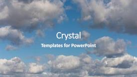  Presentation with storm clouds - PPT layouts having white and grey fluffy clouds background and a teal colored foreground