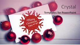  Presentation with greetings - Slides featuring white-and-red-greetings-card background and a coral colored foreground